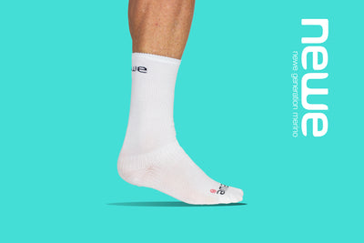 merino cycling socks- White & black