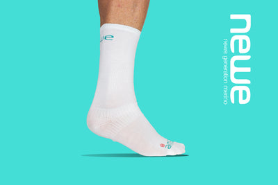 merino cycling socks - white & Egg